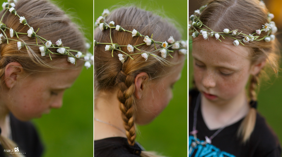 Children's photos in Corvallis - daisy chain