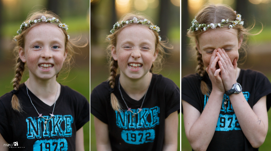 Children's photos in Corvallis - daisy chain