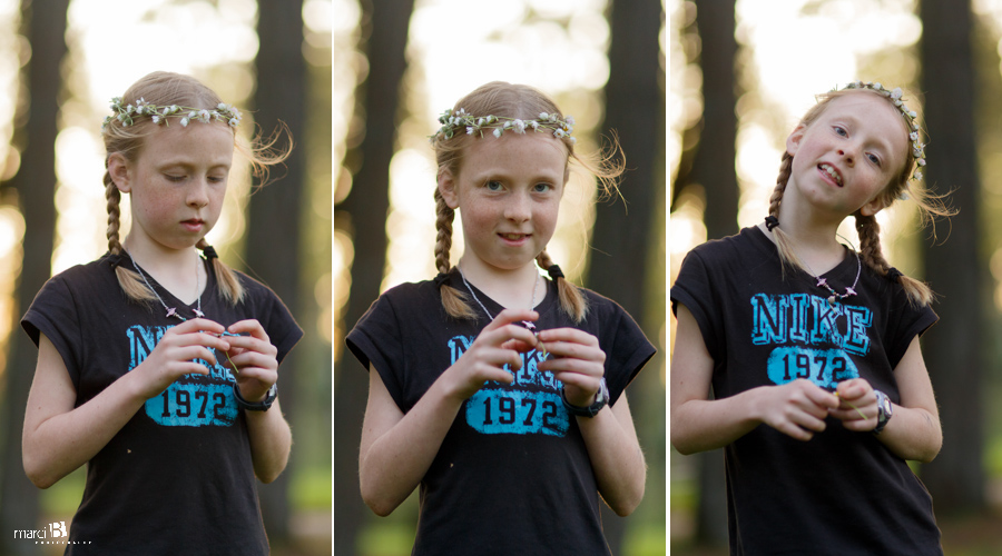 Children's photos in Corvallis - daisy chain