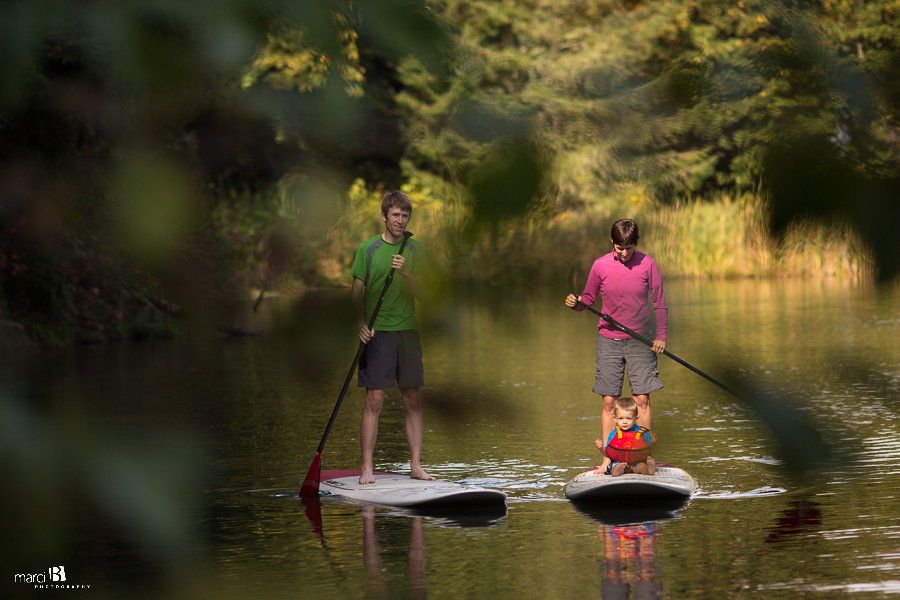 Corvallis Photography - paddleboarding - family