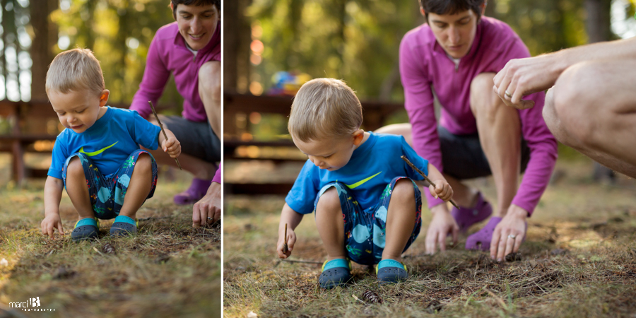 Corvallis photography - playing in dirt