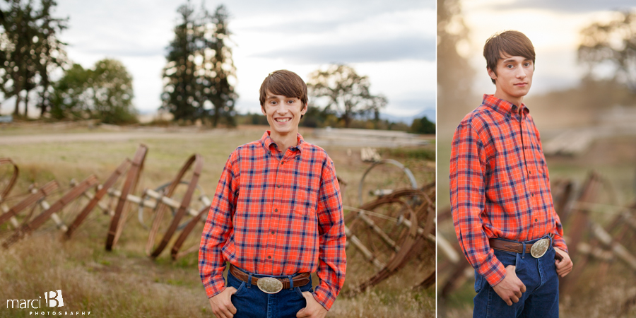 Senior pictures - Corvallis, OR - farm life - senior boy