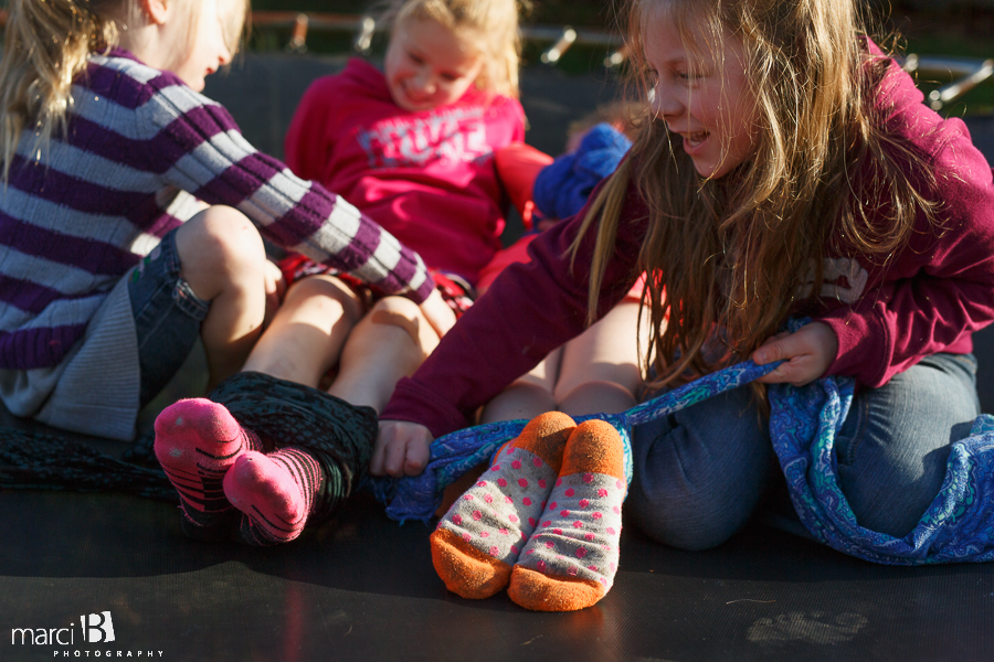 Corvallis children's lifestyle photographer - trampoline