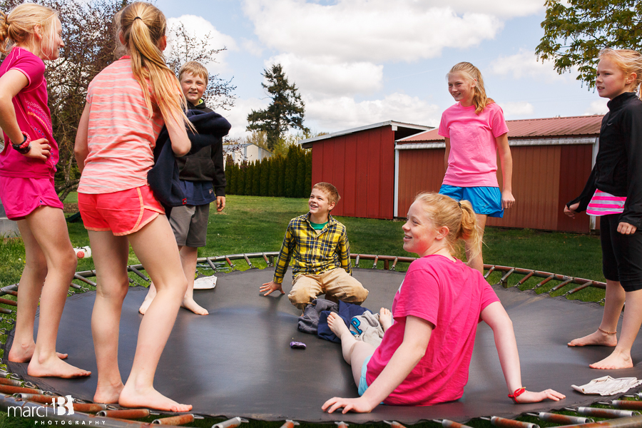 Corvallis photography - kids - trampoline