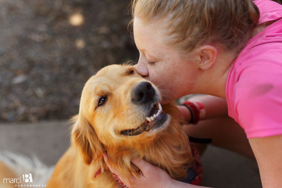 Girl and her dog