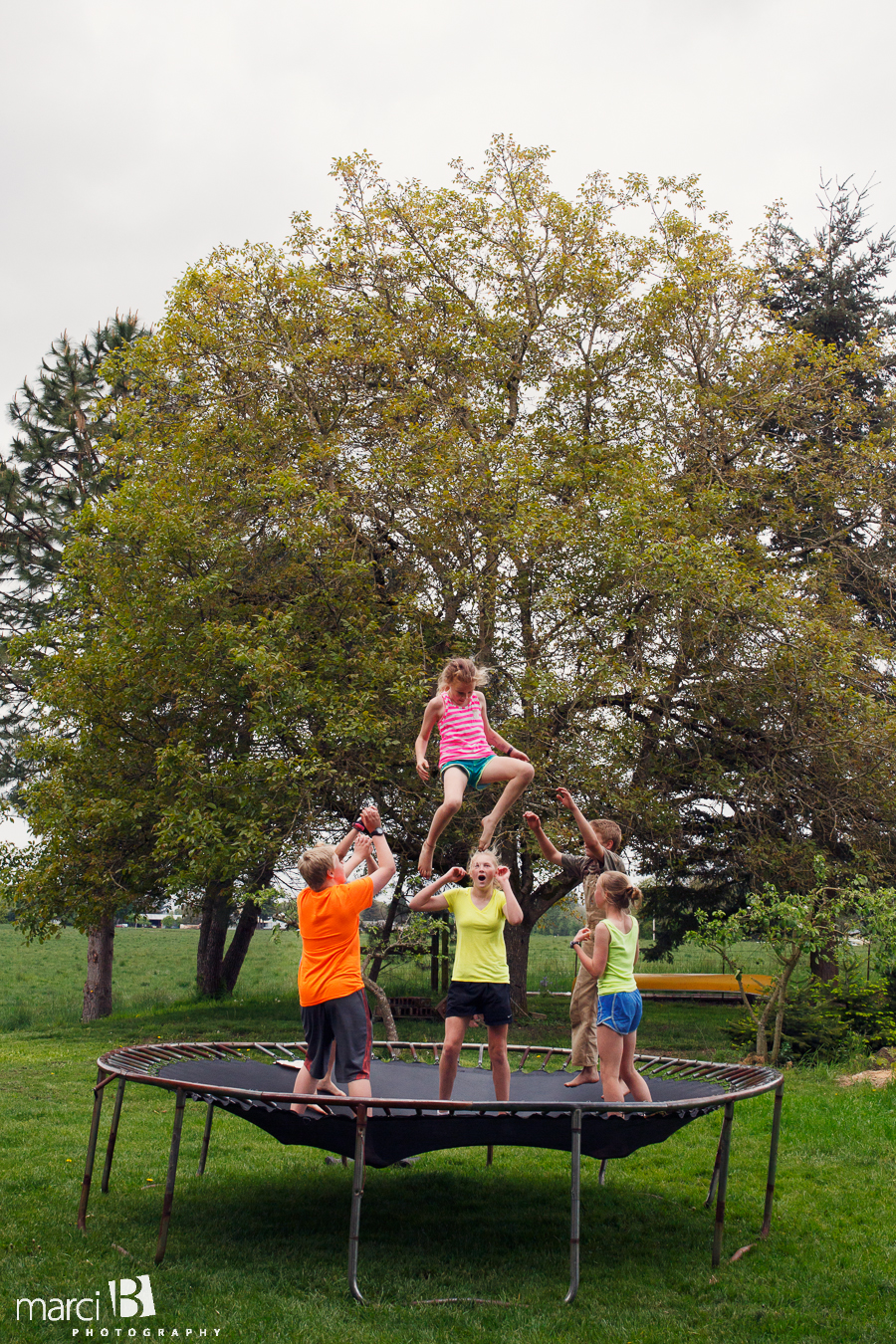 Corvallis photography - lifestyle - kids - trampoline