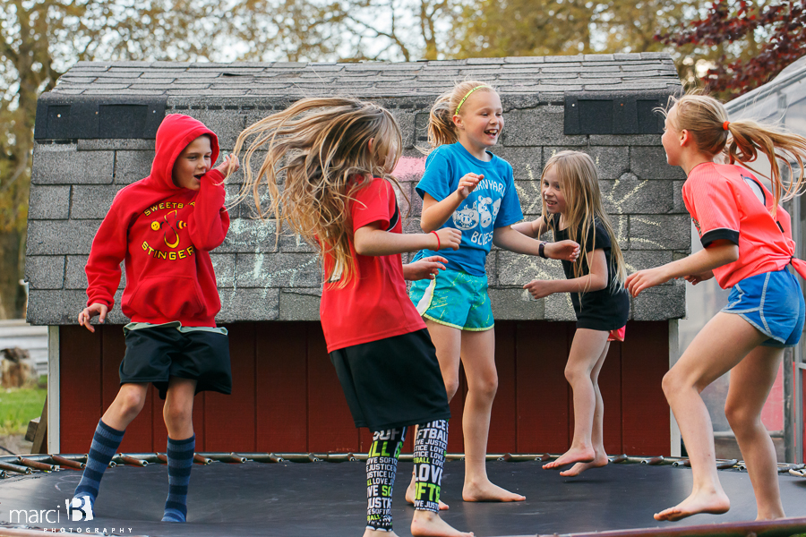 Corvallis photography - lifestyle - kids - trampoline