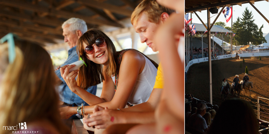 family at the rodeo