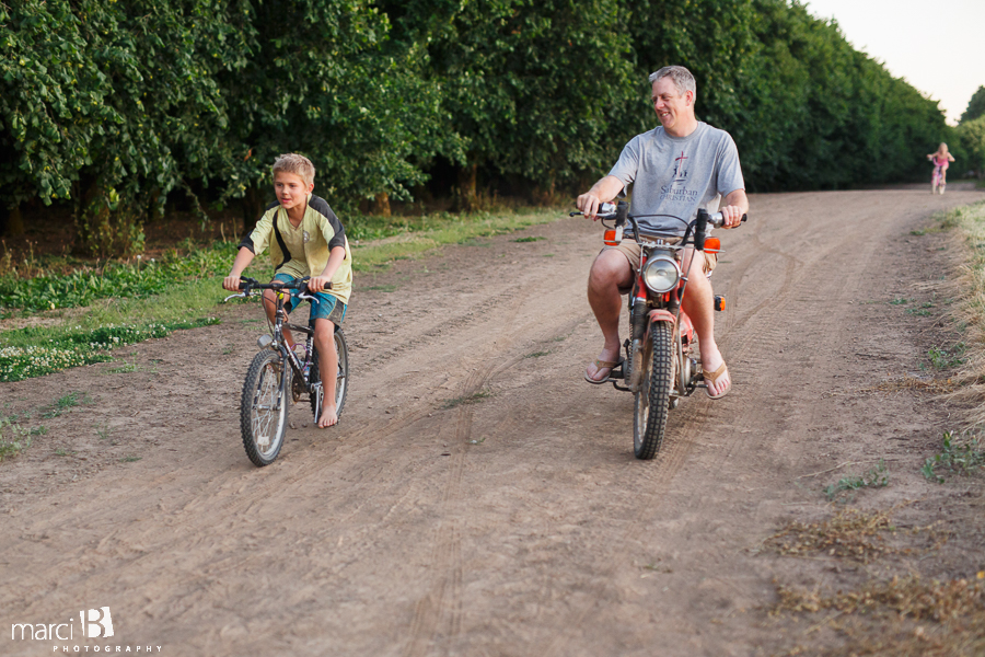 kids playing at sunset - kids on the farm - country life