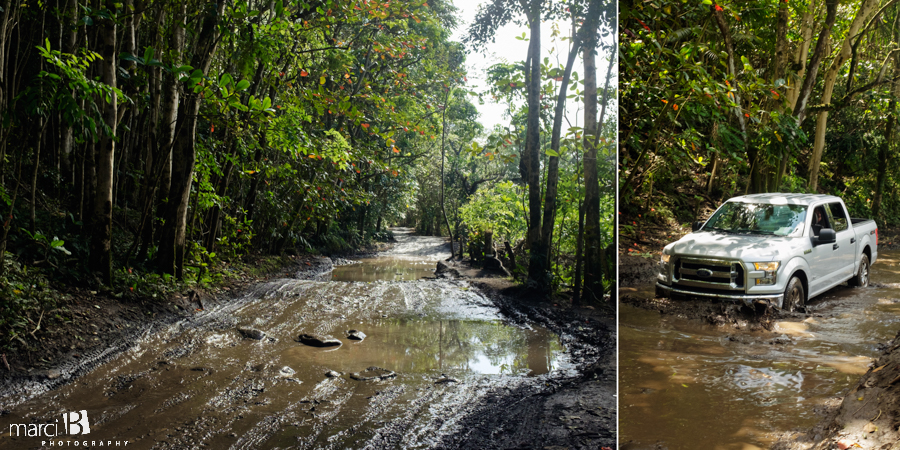 Hawaii - muddy road - photography